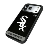 Chicago White Sox Personalized Stripe Bump Phone Case for Apple iPhone