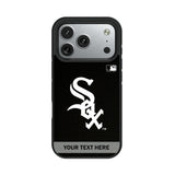 Chicago White Sox Personalized Stripe Bump Phone Case for Apple iPhone