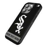 Chicago White Sox Personalized Stripe Bump Phone Case for Apple iPhone