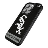 Chicago White Sox Personalized Stripe Bump Phone Case for Apple iPhone