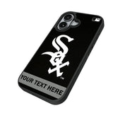 Chicago White Sox Personalized Stripe Bump Phone Case for Apple iPhone