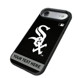 Chicago White Sox Personalized Stripe Bump Phone Case for Apple iPhone