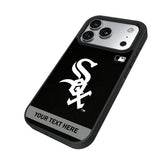 Chicago White Sox Personalized Stripe Bump Phone Case for Apple iPhone