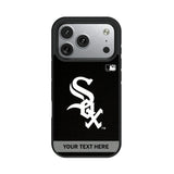 Chicago White Sox Personalized Stripe Bump Phone Case for Apple iPhone