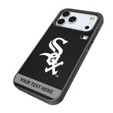 Chicago White Sox Personalized Stripe Bump Phone Case for Apple iPhone