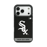 Chicago White Sox Personalized Stripe Bump Phone Case for Apple iPhone