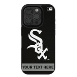 Chicago White Sox Personalized Stripe Bump Phone Case for Apple iPhone