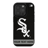 Chicago White Sox Personalized Stripe Bump Phone Case for Apple iPhone