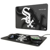 Chicago White Sox Personalized Tilt 15-Watt Wireless Charger and Mouse Pad