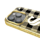 Chicago White Sox Plaid Bling Phone Case for Apple iPhone
