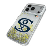 Chicago White Sox Road 1919-1921 - Cooperstown Collection Linen Glitter Phone Case for Apple iPhone