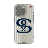 Chicago White Sox Road 1919-1921 - Cooperstown Collection Pinstripe Clear Phone Case for Apple iPhone