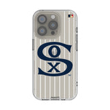 Chicago White Sox Road 1919-1921 - Cooperstown Collection Pinstripe Clear Phone Case for Apple iPhone