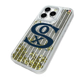 Chicago White Sox Road 1919-1921 - Cooperstown Collection Pinstripe Glitter Phone Case for Apple iPhone
