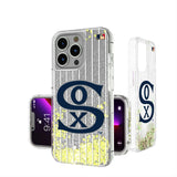 Chicago White Sox Road 1919-1921 - Cooperstown Collection Pinstripe Glitter Phone Case for Apple iPhone