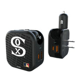 Chicago White Sox Road 1919-1921 - Cooperstown Collection Text Backdrop 2 in 1 USB A/C Charger