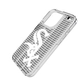 Chicago White Sox Text Backdrop Clear Phone Case for Apple iPhone