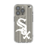 Chicago White Sox Text Backdrop Clear Phone Case for Apple iPhone