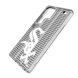 Chicago White Sox Text Backdrop Clear Phone Case for Samsung Galaxy