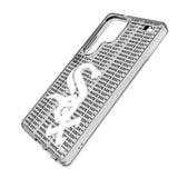 Chicago White Sox Text Backdrop Clear Phone Case for Samsung Galaxy