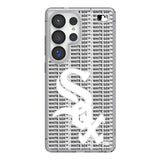 Chicago White Sox Text Backdrop Clear Phone Case for Samsung Galaxy