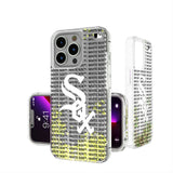 Chicago White Sox Text Backdrop Glitter Phone Case for Apple iPhone