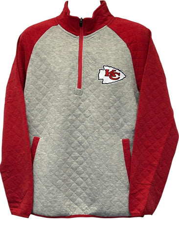 Kansas City Chiefs 1/4-Zip Cotton/Poly Pullover