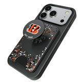 Cincinnati Bengals Confetti PopSockets MagSafe-Compatible PopWallet+