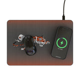 Cincinnati Bengals Historic Collection Linen 15-Watt Wireless Charger and Mouse Pad