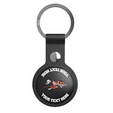 Cincinnati Bengals Historic Collection Personalized Insignia Black Airtag Holder