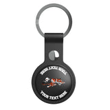 Cincinnati Bengals Historic Collection Personalized Insignia Black Airtag Holder
