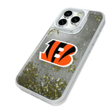 Cincinnati Bengals Linen Glitter Phone Case for Apple iPhone