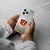 Cincinnati Bengals Linen Glitter Phone Case for Apple iPhone