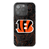 Cincinnati Bengals Paisley Black Bling Phone Case for Apple iPhone