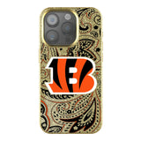 Cincinnati Bengals Paisley Bling Phone Case for Apple iPhone