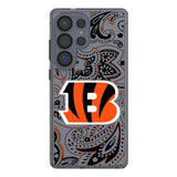 Cincinnati Bengals Paisley Clear Phone Case for Samsung Galaxy