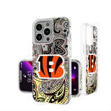 Cincinnati Bengals Paisley Glitter Phone Case for Apple iPhone