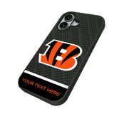 Cincinnati Bengals Personalized EndZone Plus Bump Phone Case for Apple iPhone