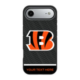 Cincinnati Bengals Personalized EndZone Plus Bump Phone Case for Apple iPhone 17 Series