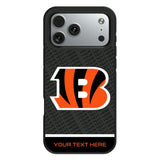 Cincinnati Bengals Personalized EndZone Plus Bump Phone Case for Apple iPhone