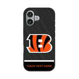 Cincinnati Bengals Personalized EndZone Plus Bump Phone Case for Apple iPhone