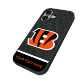 Cincinnati Bengals Personalized EndZone Plus Bump Phone Case for Apple iPhone