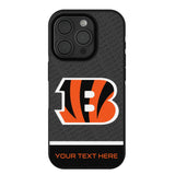 Cincinnati Bengals Personalized EndZone Plus Bump Phone Case for Apple iPhone