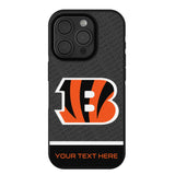 Cincinnati Bengals Personalized EndZone Plus Bump Phone Case for Apple iPhone