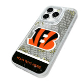 Cincinnati Bengals Personalized EndZone Plus Glitter Phone Case for Apple iPhone