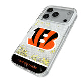 Cincinnati Bengals Personalized EndZone Plus Glitter Phone Case for Apple iPhone