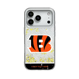 Cincinnati Bengals Personalized EndZone Plus Glitter Phone Case for Apple iPhone