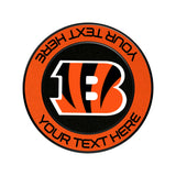 Cincinnati Bengals Personalized Endzone Solid PopSockets Magnetic Phone Grip and Stand