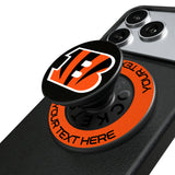 Cincinnati Bengals Personalized Endzone Solid PopSockets Magnetic Phone Grip and Stand