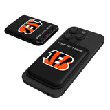 Cincinnati Bengals Personalized Insignia Black Magnetic Credit Card Wallet